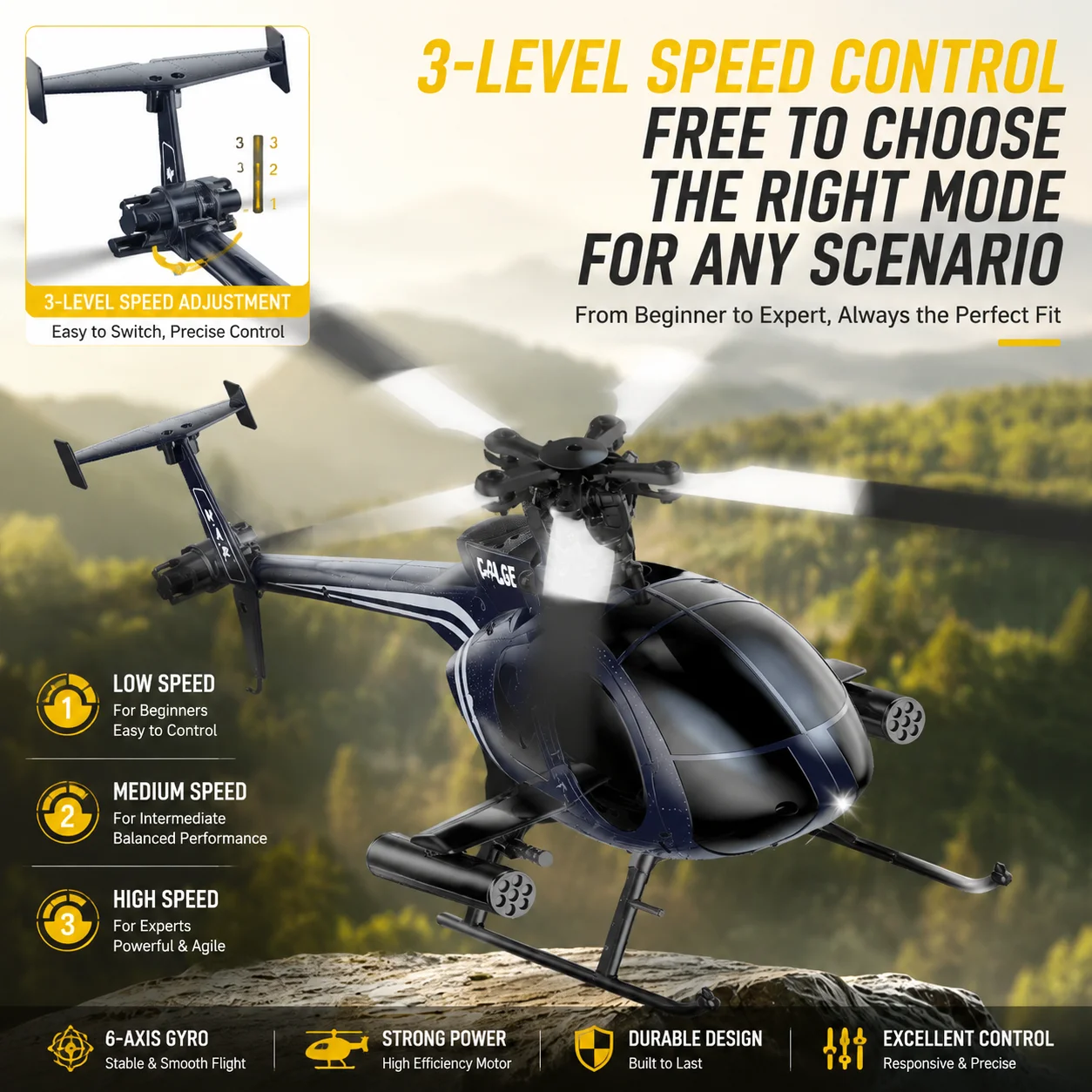 เฮลิคอปเตอร์บังคับวิทยุ K300 6 - Rc Helicopter Gyro บทวิจารณ์และราคา