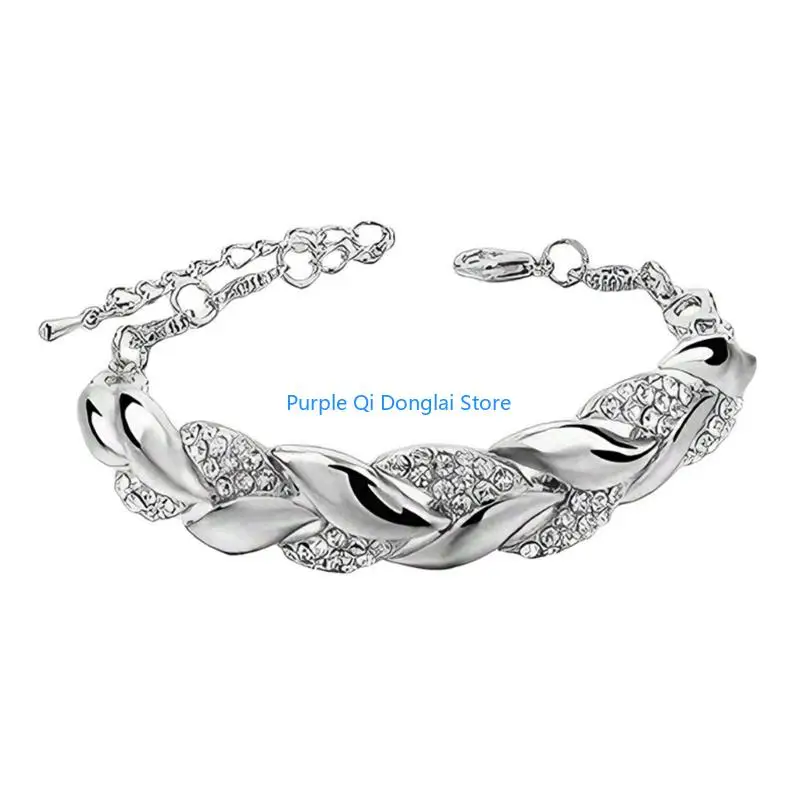 L21E Elegant Classical Wristlet Shaped Bracelet Adjustable Gift for Women Lady