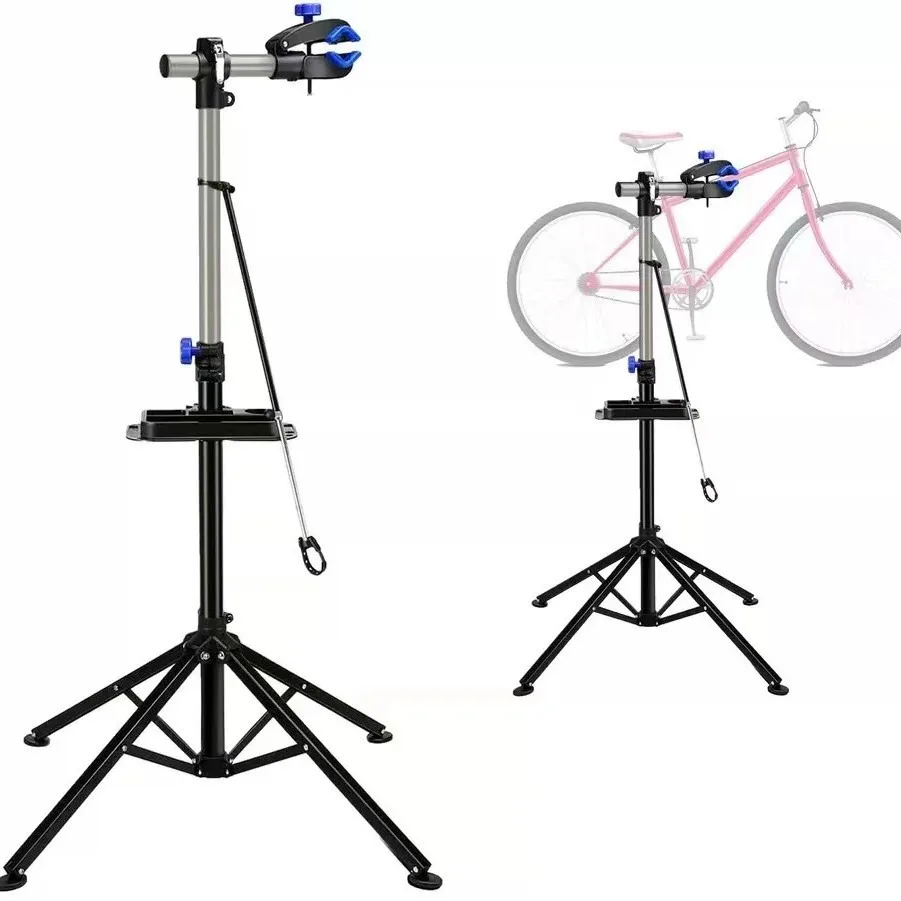 Professional Heavy-Duty Steel Bicycle Repair Stand | Mountain Bike Maintenance Workstation Stand Holder for Home & Bike Shop Use
