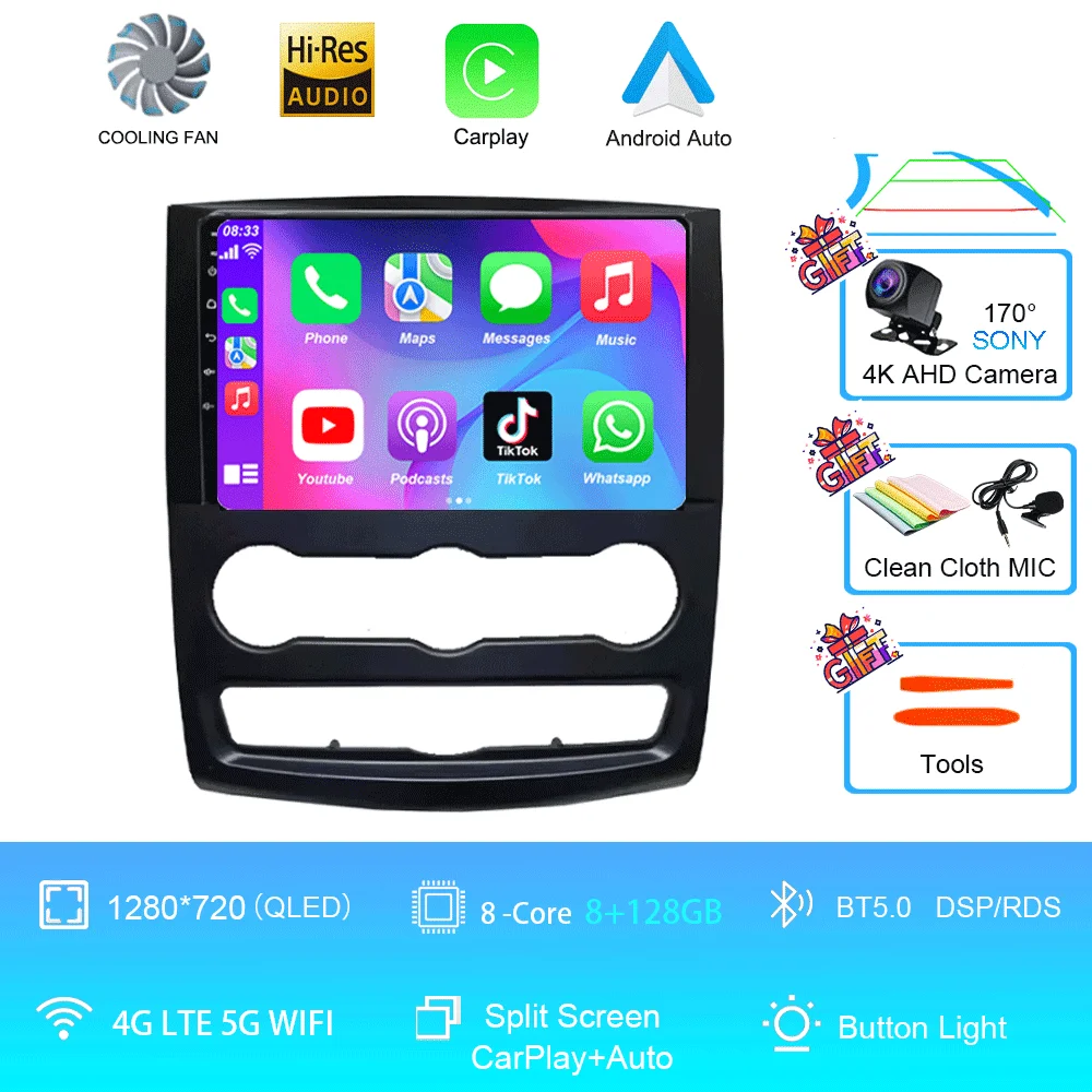 10 inch Android 16 autoradio multimediasysteem video voor Mercedes Benz Sprinter speler GPS stereo CarPlay+auto WIFI+4G DSP