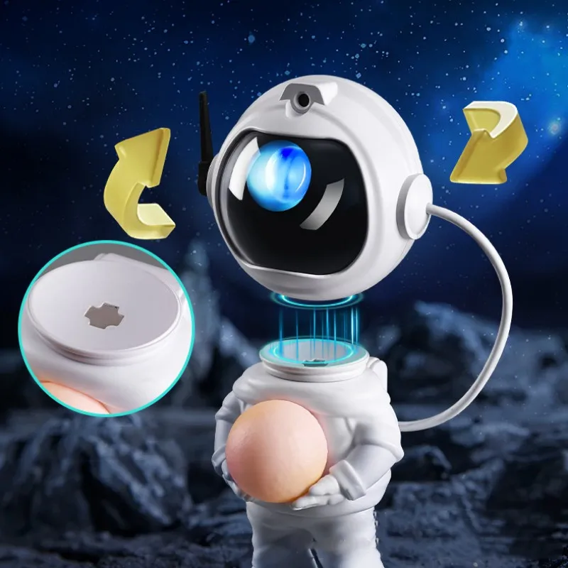 Astronaut starlight projector night light LED Aurora stand holding the moon lamp astronaut USB plug atmosphere nightlight