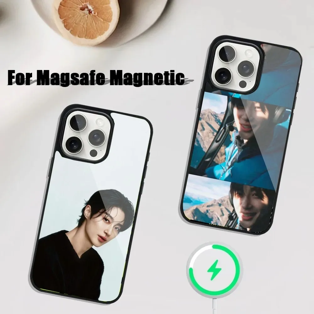 B-Byeon W-Woo Seok Phone Case For iPhone 16,15,14,13,12,11,Plus,Pro,Max Mini Magsafe Magnetic Wireless Charging