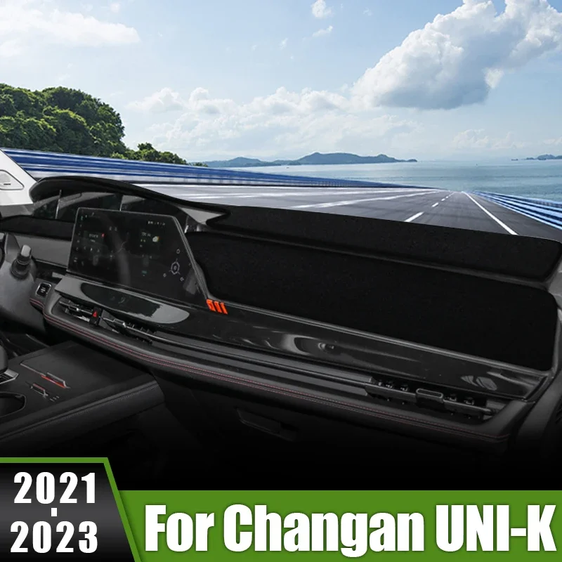 For Changan UNI-K UNIK 2021 2022 2023 Car Dashboard Cover Sun Shade Mats Avoid Light Pads Non-Slip Carpets Instrument Panel Case