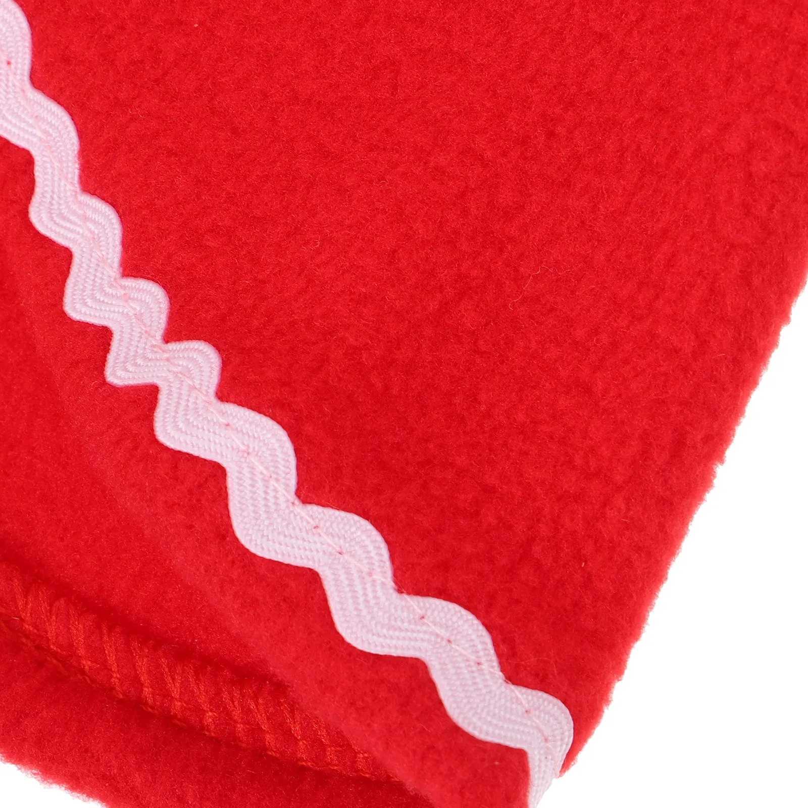 

Pet Hat Scarf Set Red Christmas Soft Comfortable Fleece Material Ideal for Dog Cat Cosplay Party Props Size S Pet Hat Scarf