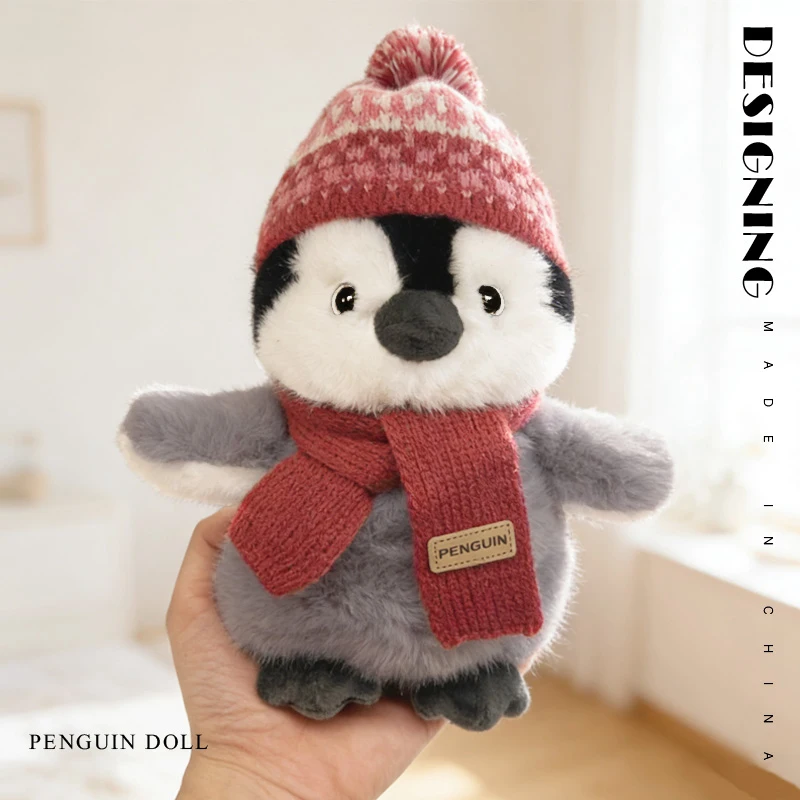 

Kawaii Winter Penguin Plush Doll, Soft Fluffy Stuffed Toy for Kids & Home Decor