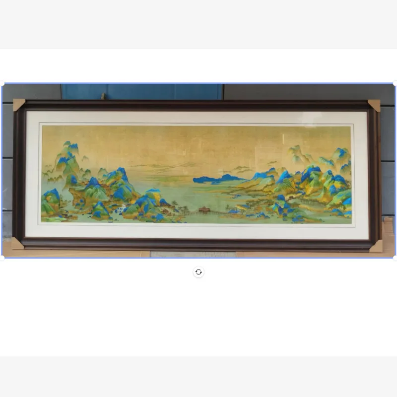 Thousands Of Miles Of Rivers And Mountains Suzhou Embroidery Living Room Hanging Paintings Suzhou Embroidery Sofa Background Wal