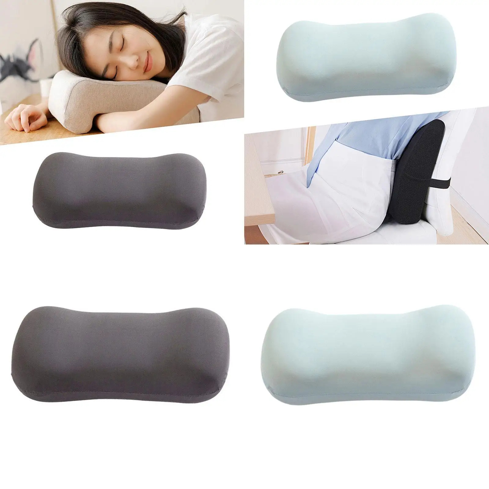 

Ergonomic Supportive Pillow Soft Comfortable Bolster Pillow Bed Pillow Camping Pillow for Trip Adults Home Drivers Airplane