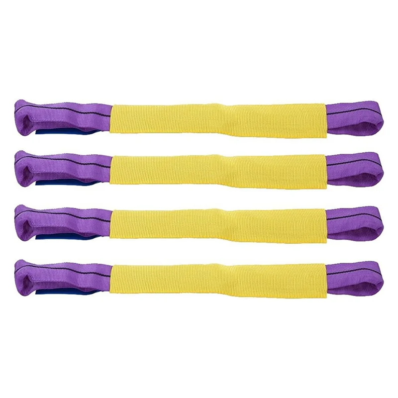 

ABKS-Car Retractable Tie Down Loops 4Pcs Tie Down Straps Soft Loop Heavy Duty Axle Straps