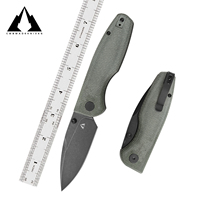 CMBMADEKNIVES PredatorV2 Micarta Handle 14C28N Steel Tactical Survival Camping Outdoors Pocket Folding Knife EDC