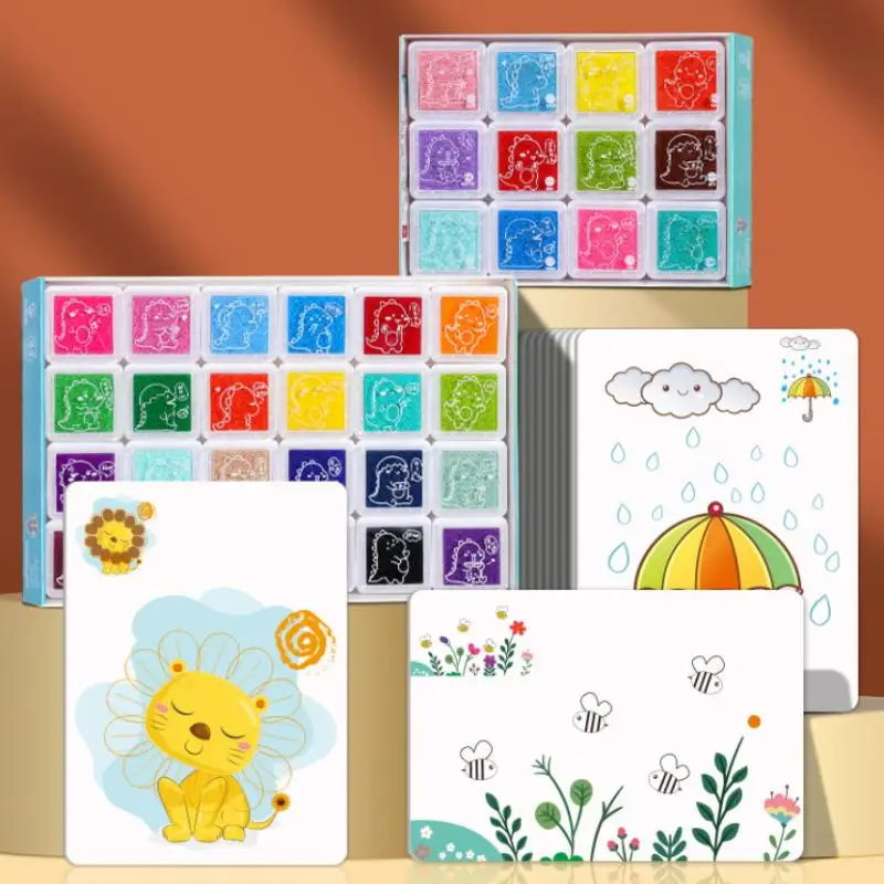 ชุดของเล่นระบายสีด้วยนิ้วมือ DIY สำหรับเด็ก - ของเล่นสร้างสรรค์สำหรับระบายสี วาดภาพ ขีดเขียน ของเล่นเสริมพัฒนาการแบบมอนเตสซอรี่ ของขวัญ