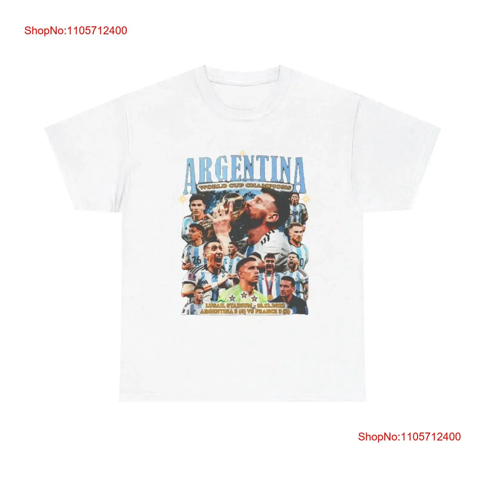 Argentina World Champs Retro Classic T Shirt vintage Washed homme graphic Slightly Versatile Unisex fashion Stretched