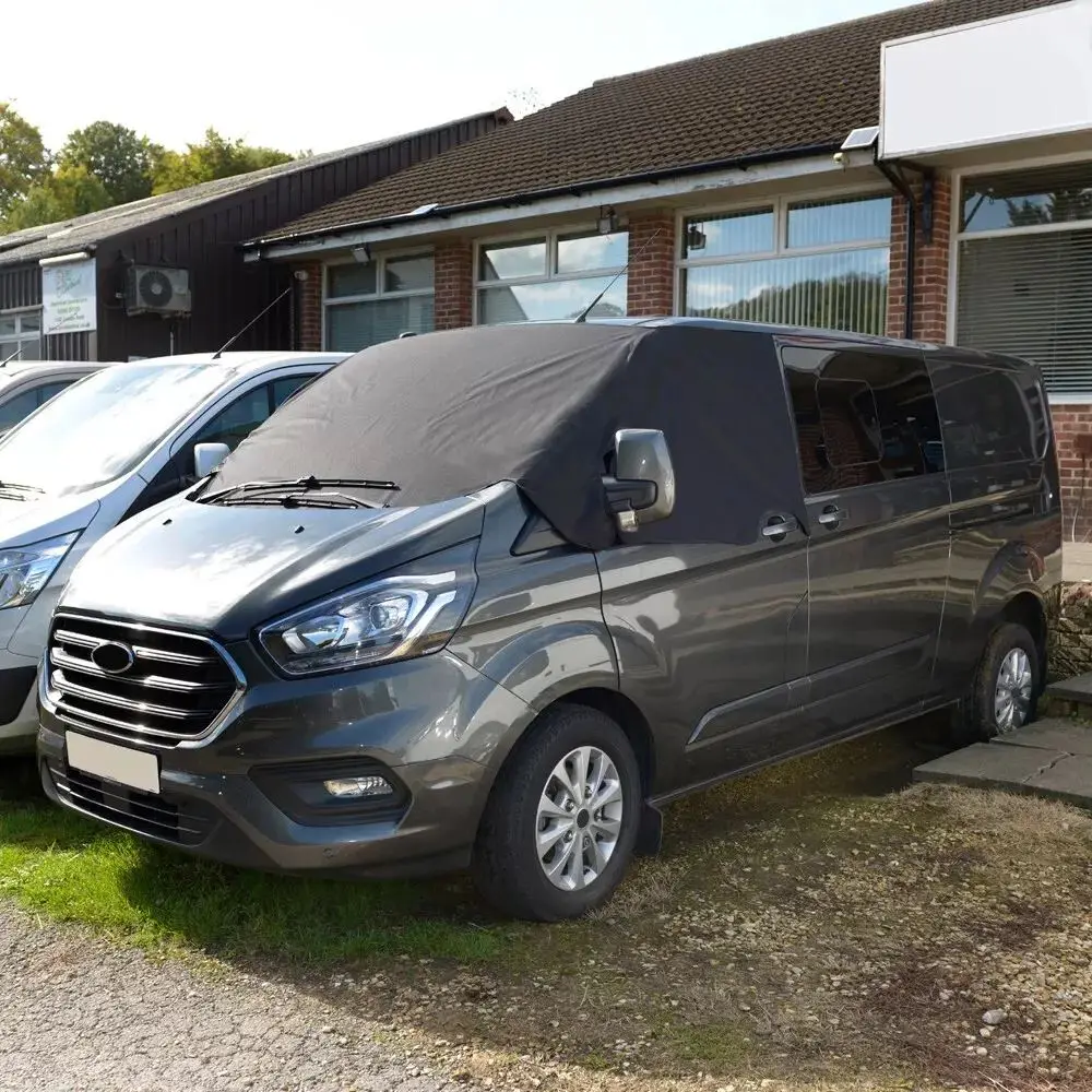 For FORD TRANSIT CUSTOM 2012-2022 Four Seasons Car Sunshade Cover Car Windshield Sun Shade Waterproof Protector Cover
