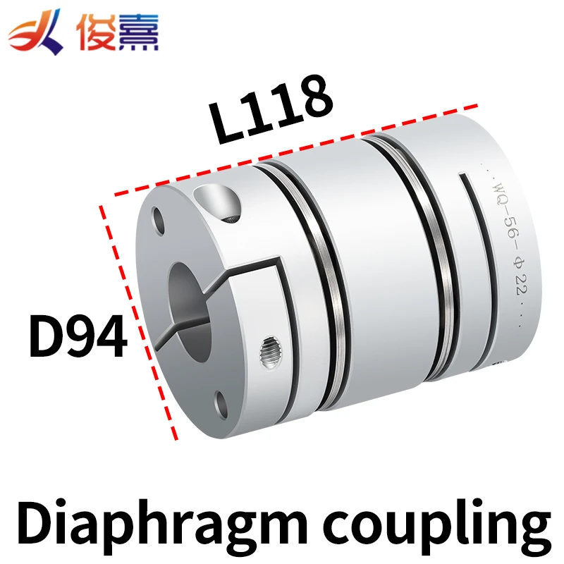 

Aluminum alloy D94L118 double diaphragm coupling elastic connector D94mm L118mm ball screw step servo motor encoder computer