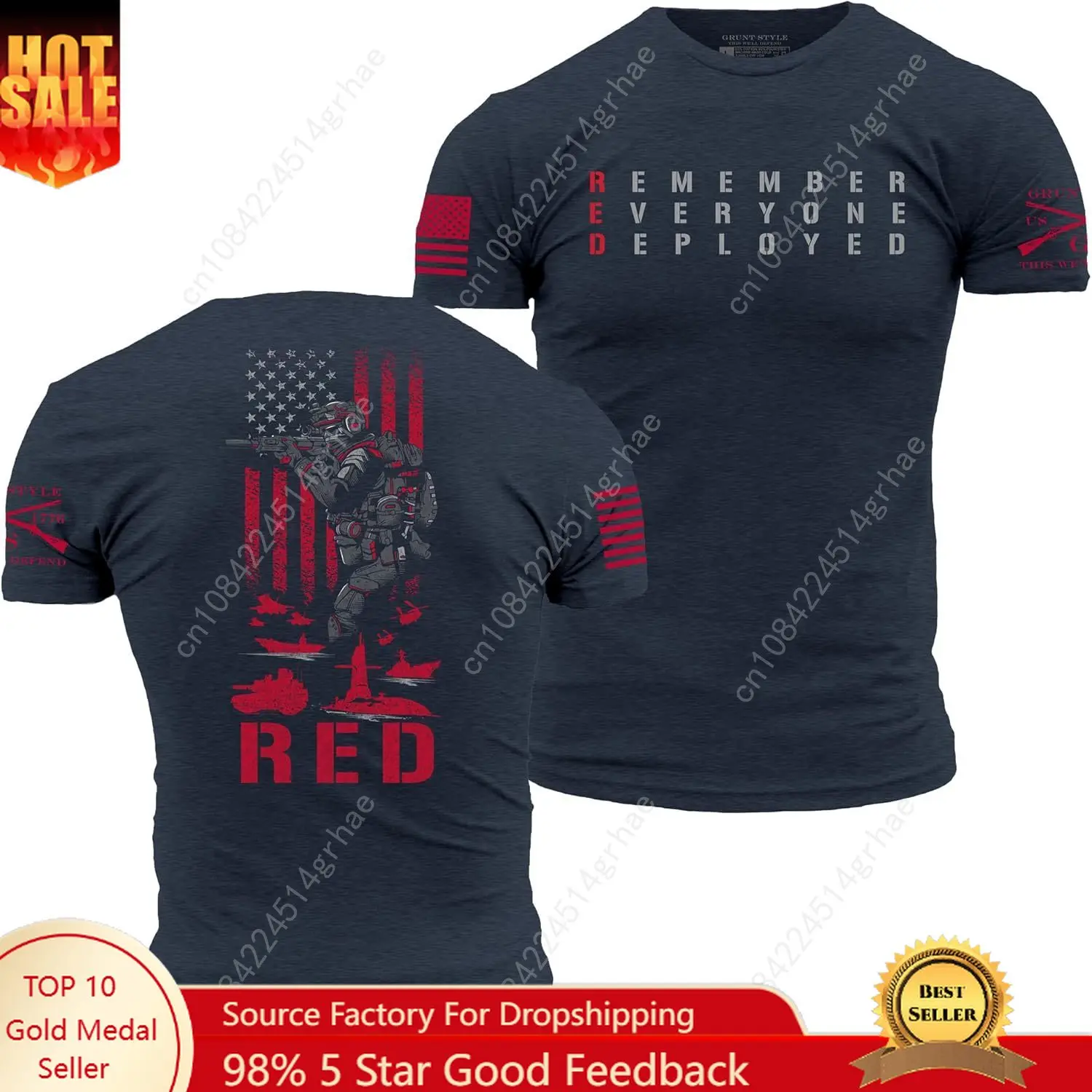 

Grunt Style RED Friday Men's T-Shirt
