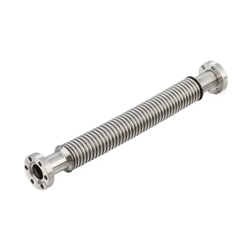 CF100 Seamless Stainless Steel Vacuum Bellows Flexible Spiral Welding Pipe National Standard Industrial Corrugated Hose Tube