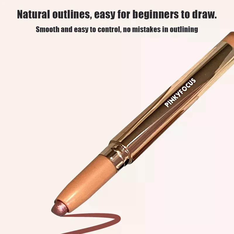 コンパクトな 3D グリッター アイ ペンシル パール光沢のあるアイ コンターを明るくする 手頃な価格の化粧品