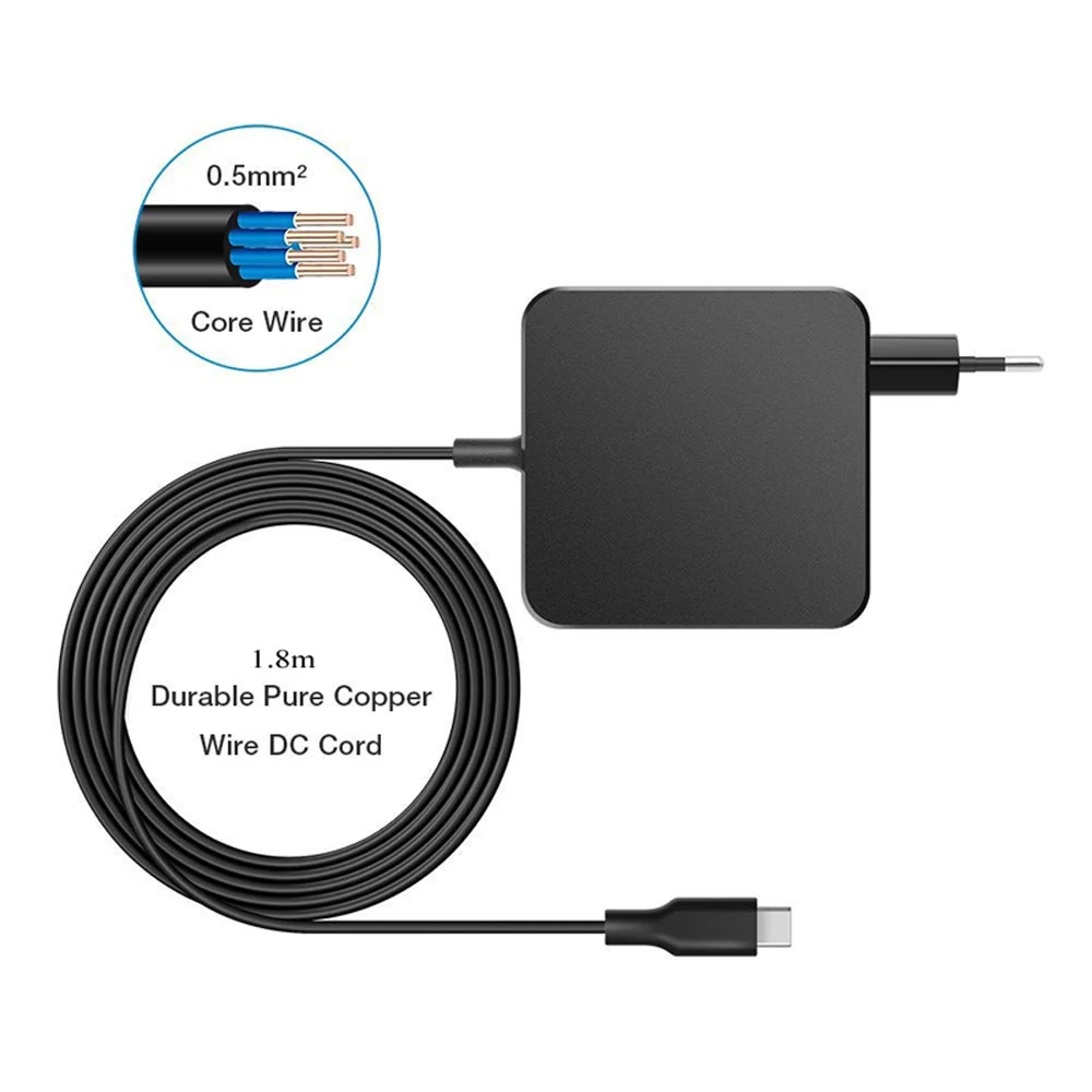 EU Laptop Adapter 90W 87W USB-C Typ C 65W 45W Ladegerät Power 20V 4,5 A für MacBook Pro A1706 A1708 A1719 Acer Spin 7 Dell XPS 13