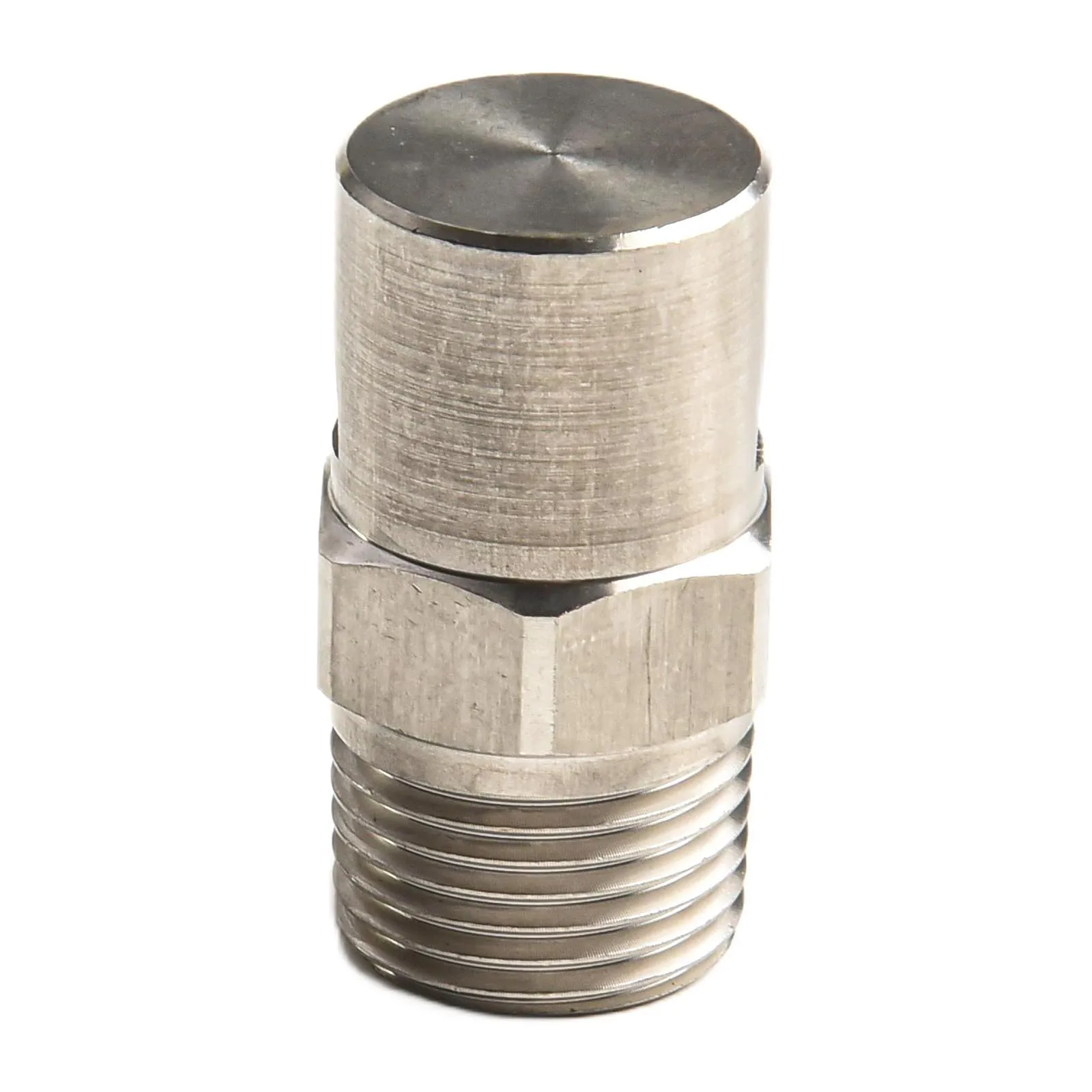 

Robust and Efficient Boomless Nozzle in Stainless Steel Measuring 12 Inches with a Spray Angle of Up to 140 Degrees