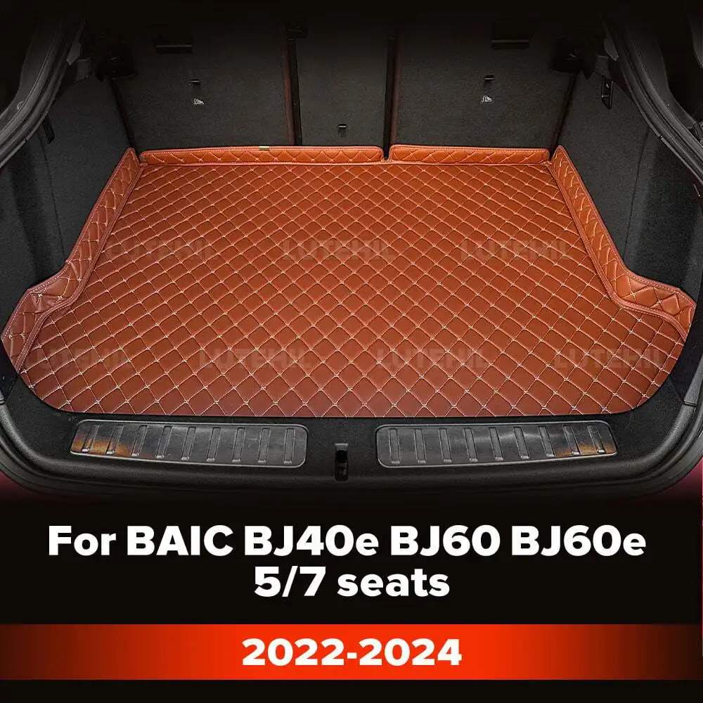 

Для BAIC BJ40e BJ60 BJ60e 5/7 мест 2022-2024 изготовленный на заказ коврик в багажник автомобиля защитный коврик грузовой подкладка авто аксессуары для интерьера