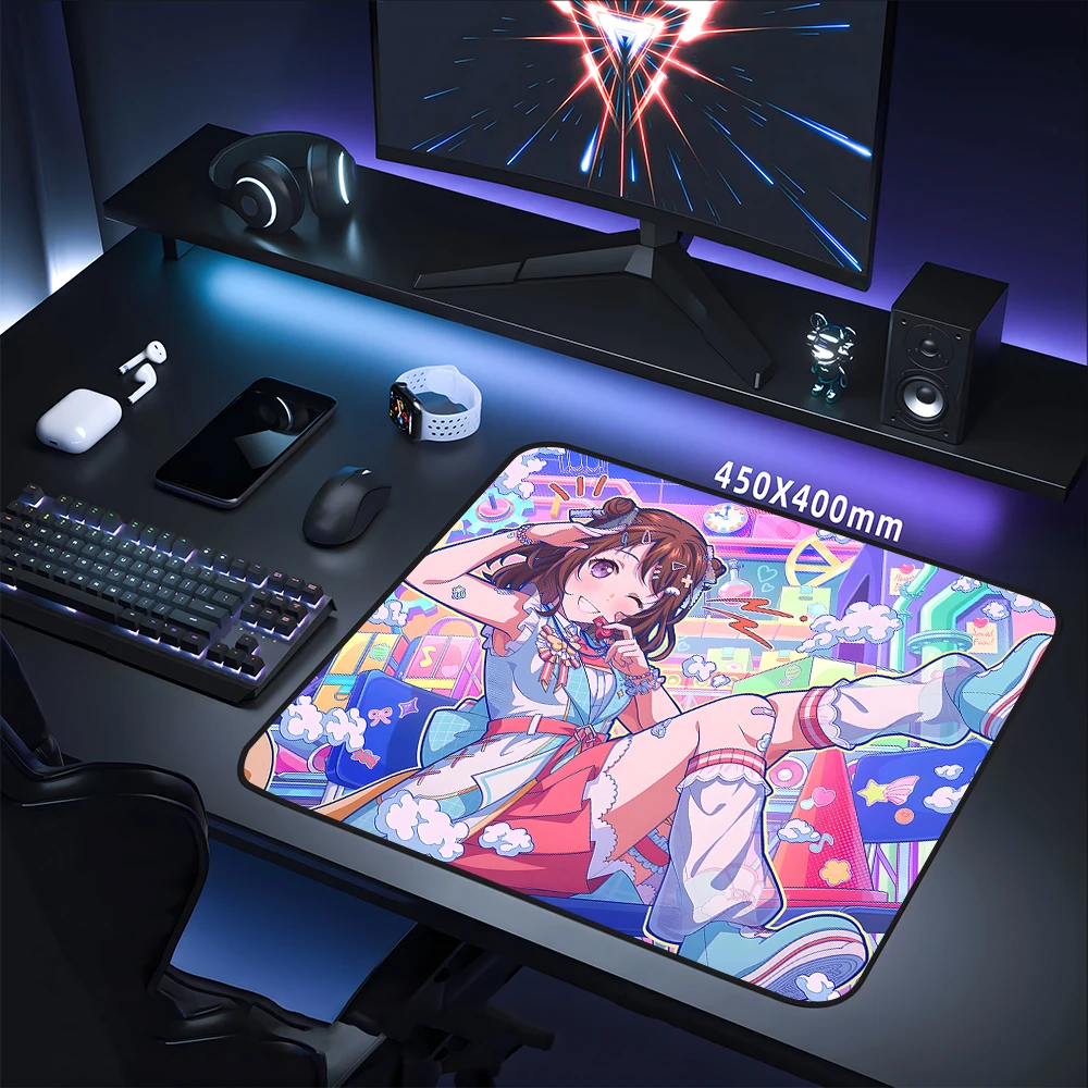 

Kawaii Mouse Pad Non-Slip Laptop Desk Mat Premium Locking Edge E-Sports Professional Gaming Mousepad Cute Anime Girls Desk Pad