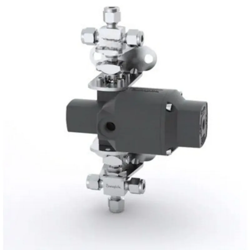 Stainless steel 3-way ball valve 0.35Cv1/4in. clamp fitting 180