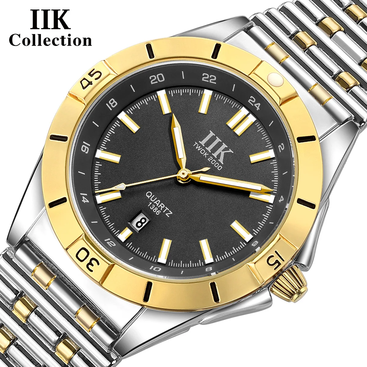 Luxury Watch for Men Quartz Wristwatch Classic Luminous Clock Male Black Sliver Rose Gold Stainless Steel New Orologio Man Reloj