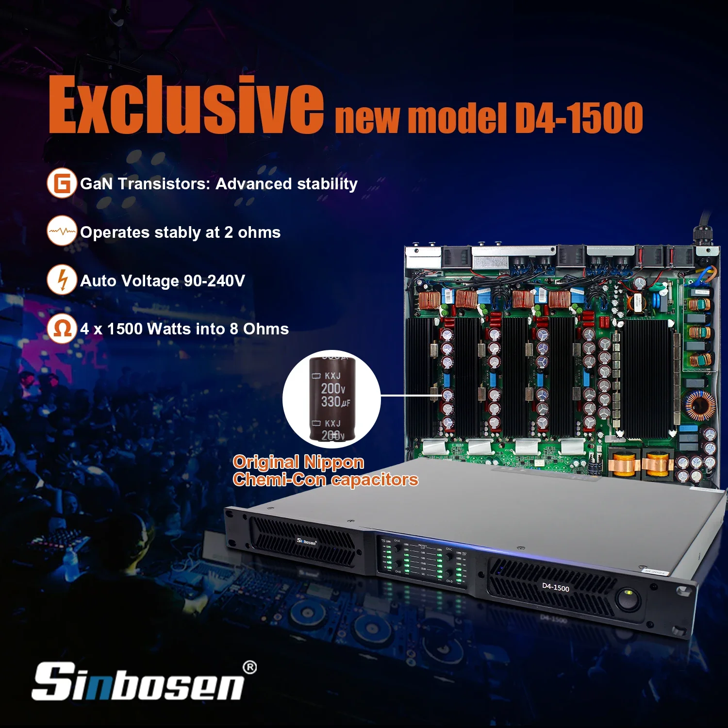 

TLF Surroundsound Digital Amplifier Eu Stock D4-1500 12000 Watts Amplifier Digital Input Home Amplifier