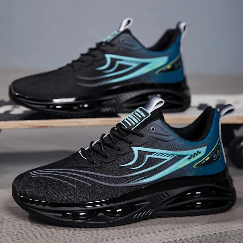 

YRZL Gym Shoes Men Lightweight Running Shoes Breathable Sports Sneakers for Men Comfortable Walking Anti Slip Athletic Shoes