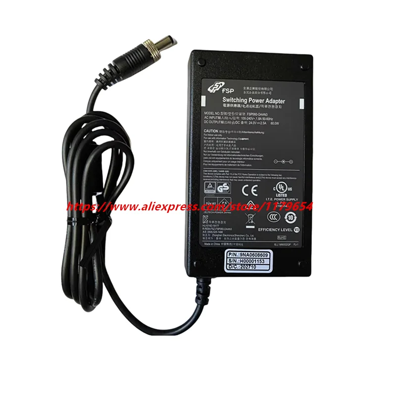 Original FSP FSP060-DAAN3 24V 2.5A 60W AC Switching Power Adapter Charger For METTLER Printer Power Supply FSP060-DAAN2
