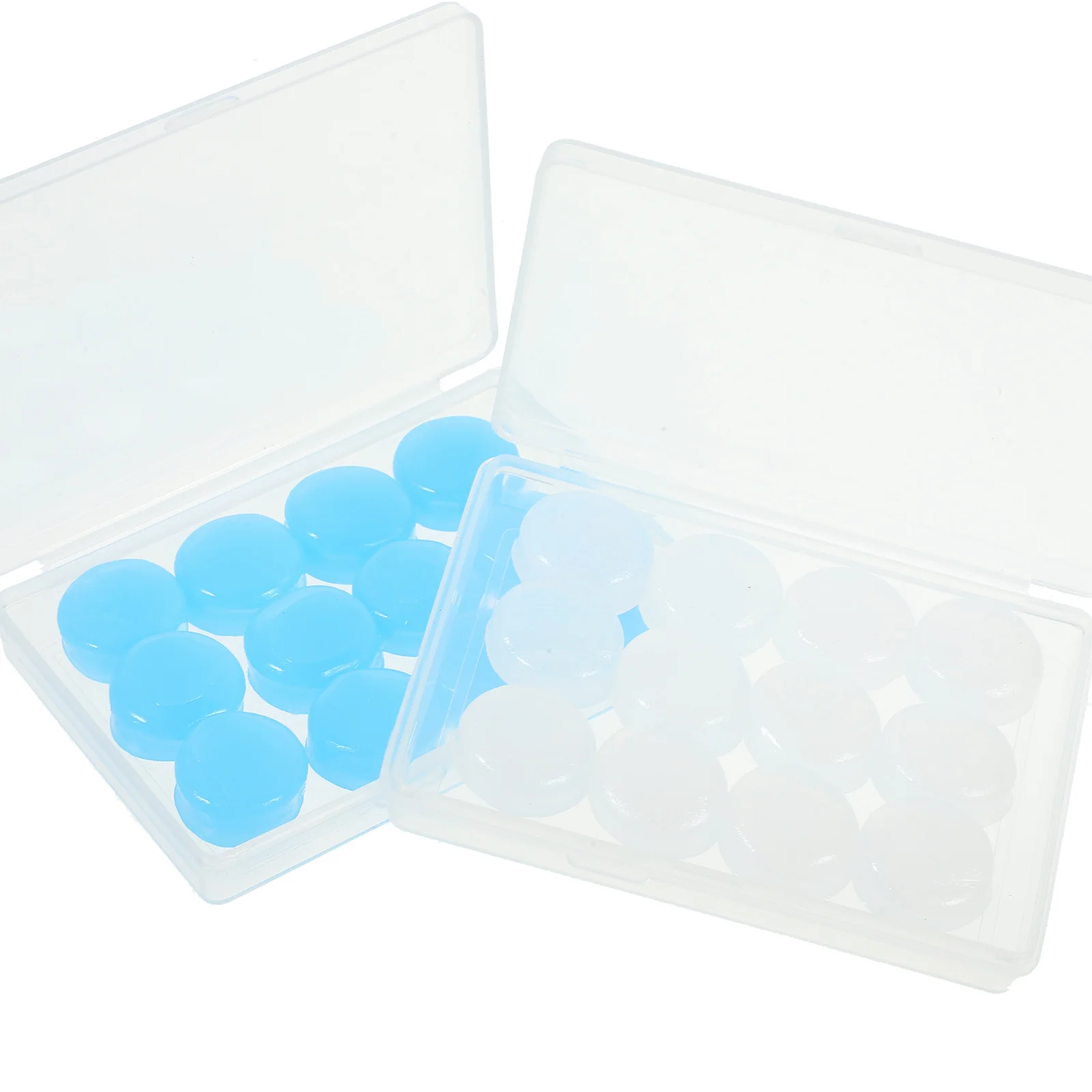 

24 Pcs Ear Plugs Earplugs Soft Silicone Noise Cancelling for Universal Earplugs Adults Blue Transparent Travel Swimming
