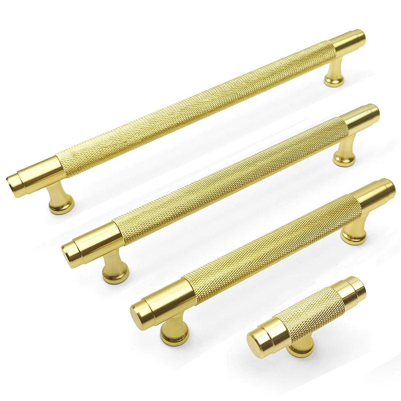 Metal Furniture Cabinet Drawer Handle Gold Black Luxury T Bar Cupboard Kitchen Wardrobe Dresser Door Pull Knob Handle Hardware