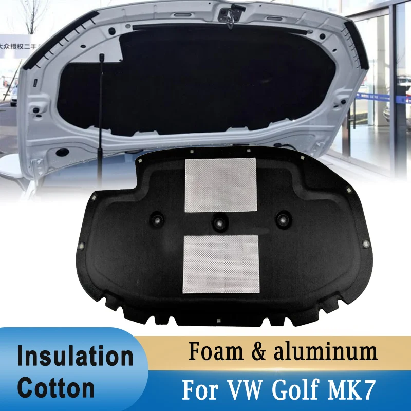 Car Front Hood Sound Heat Fire Insulation Cotton Pad Soundproof Mat Cover Foam for Volkswagen VW Golf MK7 Insulation Pad