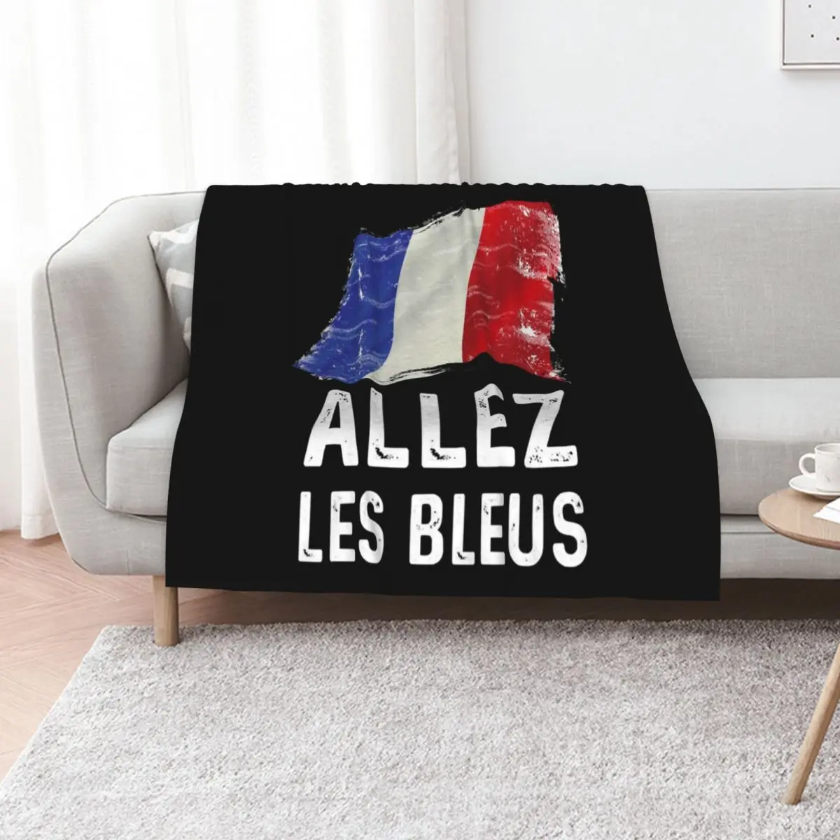 

Allez Les Bleus Throw Blanket Flannel Extra Large Throw Heavy anime Blankets