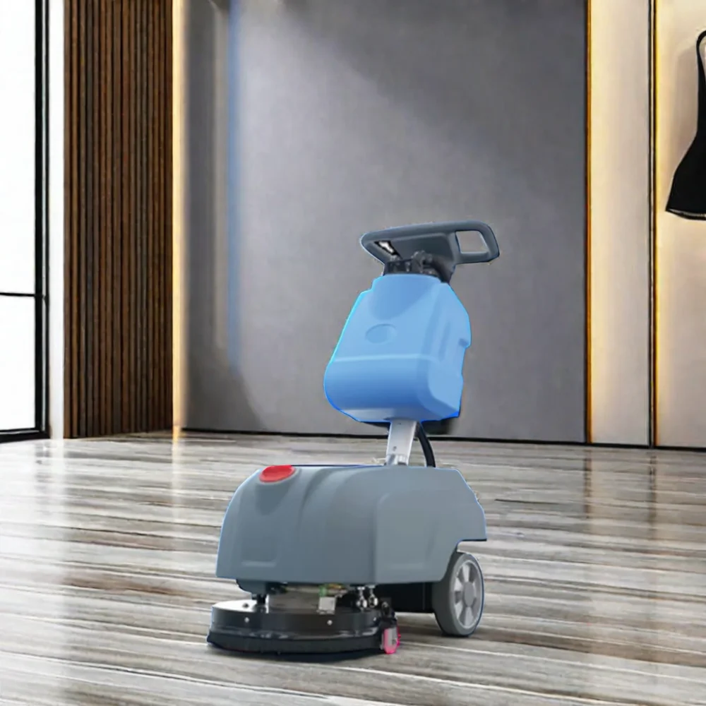 New Condition Electric Floor Cleaning Machine Hand Push Walk-Behind Scrubber