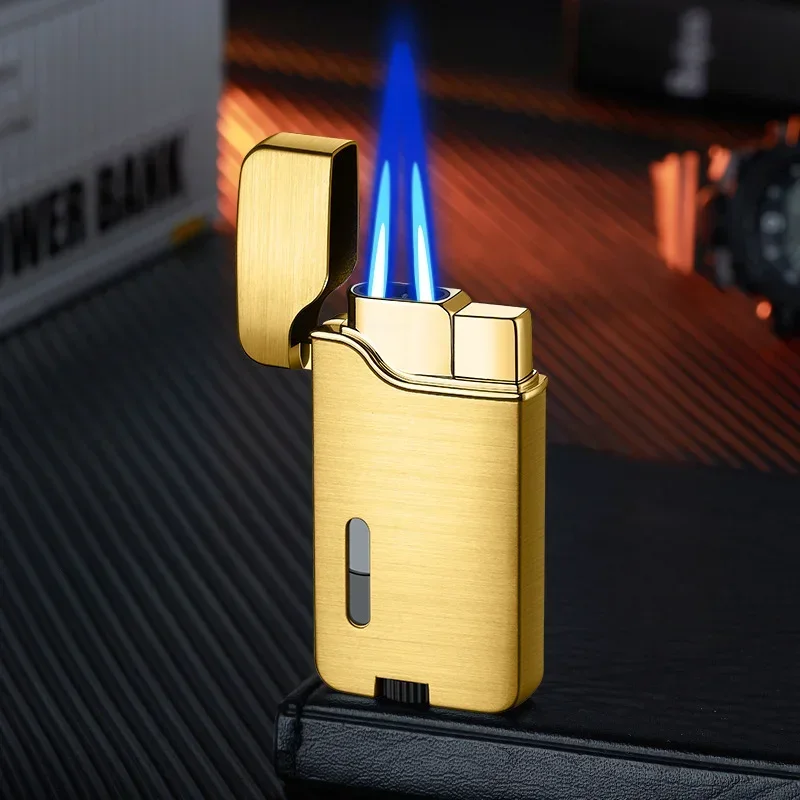 New Stylish Women\'s Lighter Multifunctional Square Portable Flashlight Keychain Direct Charging Windproof Ignition Tool