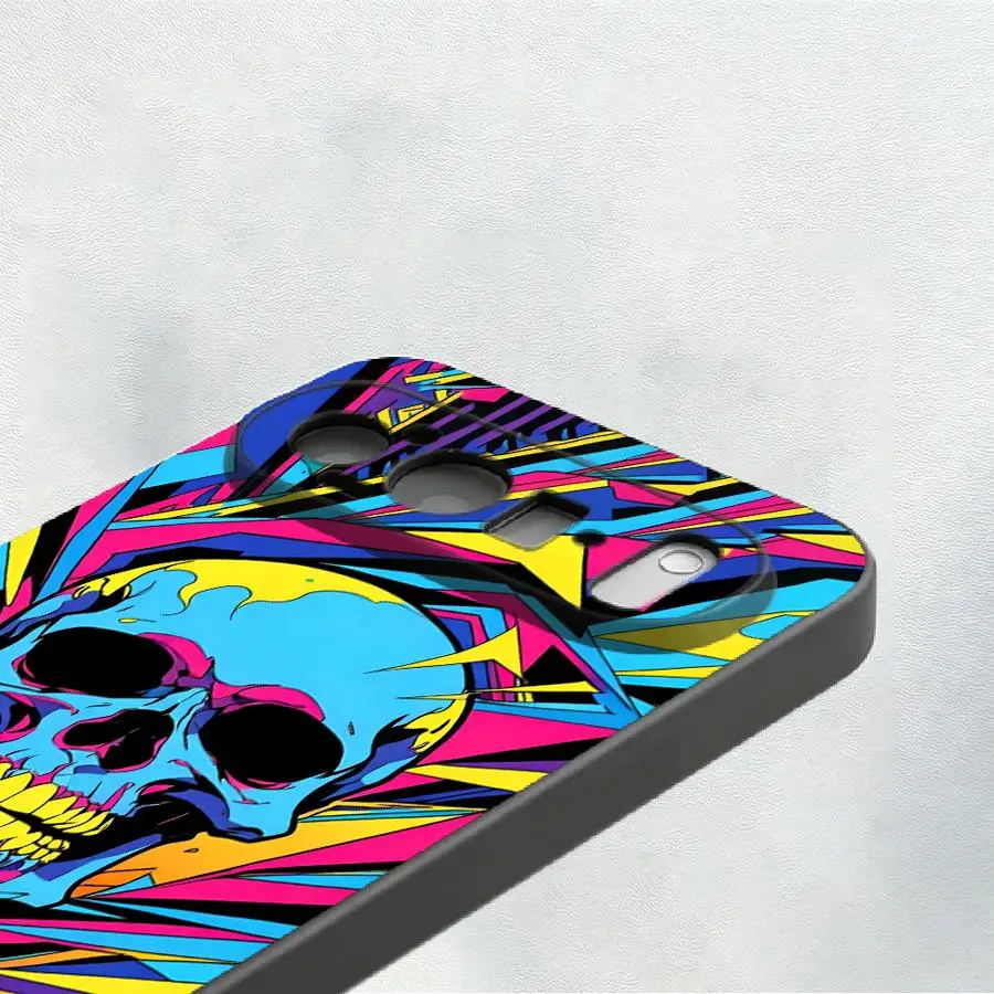 Neon Pop Art Skull Case for Google Pixel 10A 6a 7a 6 7 8 Pro 10 9 Pro XL 8a 9a Funda Phone Cover view 3