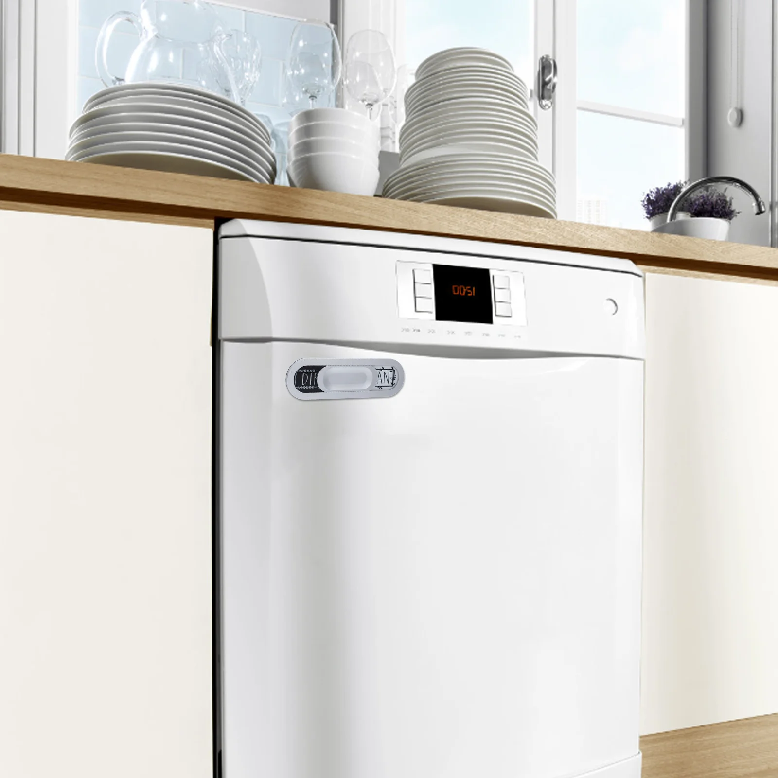 Dishwasher Clean Dirty Magnet Magnetic Slide Indicator Durable Scratch Resistant Kitchen Reminder