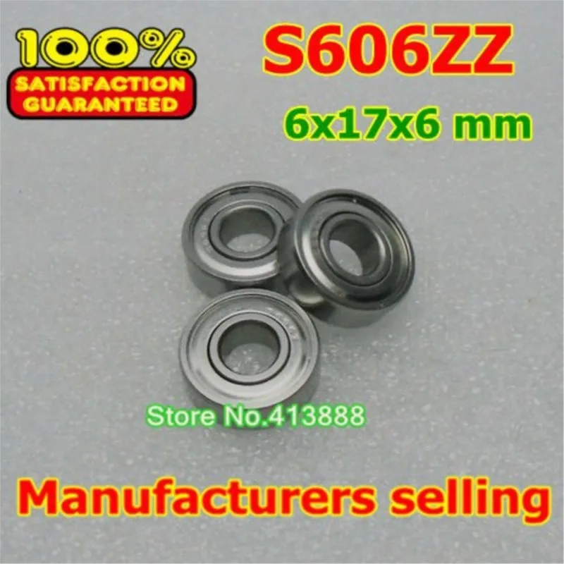 

NBZH bearing(1pcs) SUS440C Environmental Corrosion Resistant Stainless Steel Deep Groove Ball Bearings S606ZZ 6*17*6 Mm