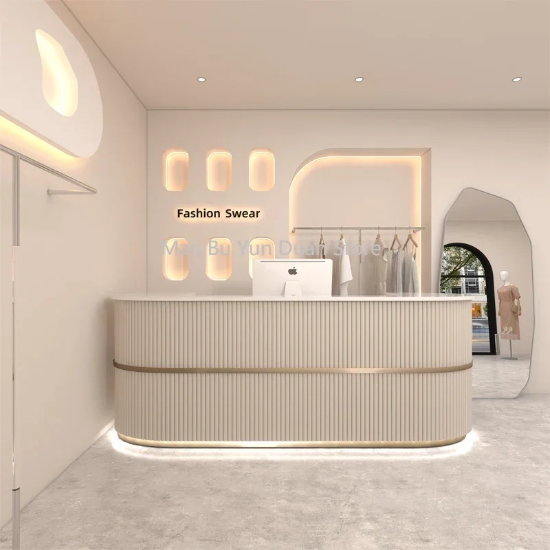 Nordic Reception Desk Clothing Store Beauty Salon Information Desk Simplicity Cashier Beautysalon Meubilair Modern Furniture