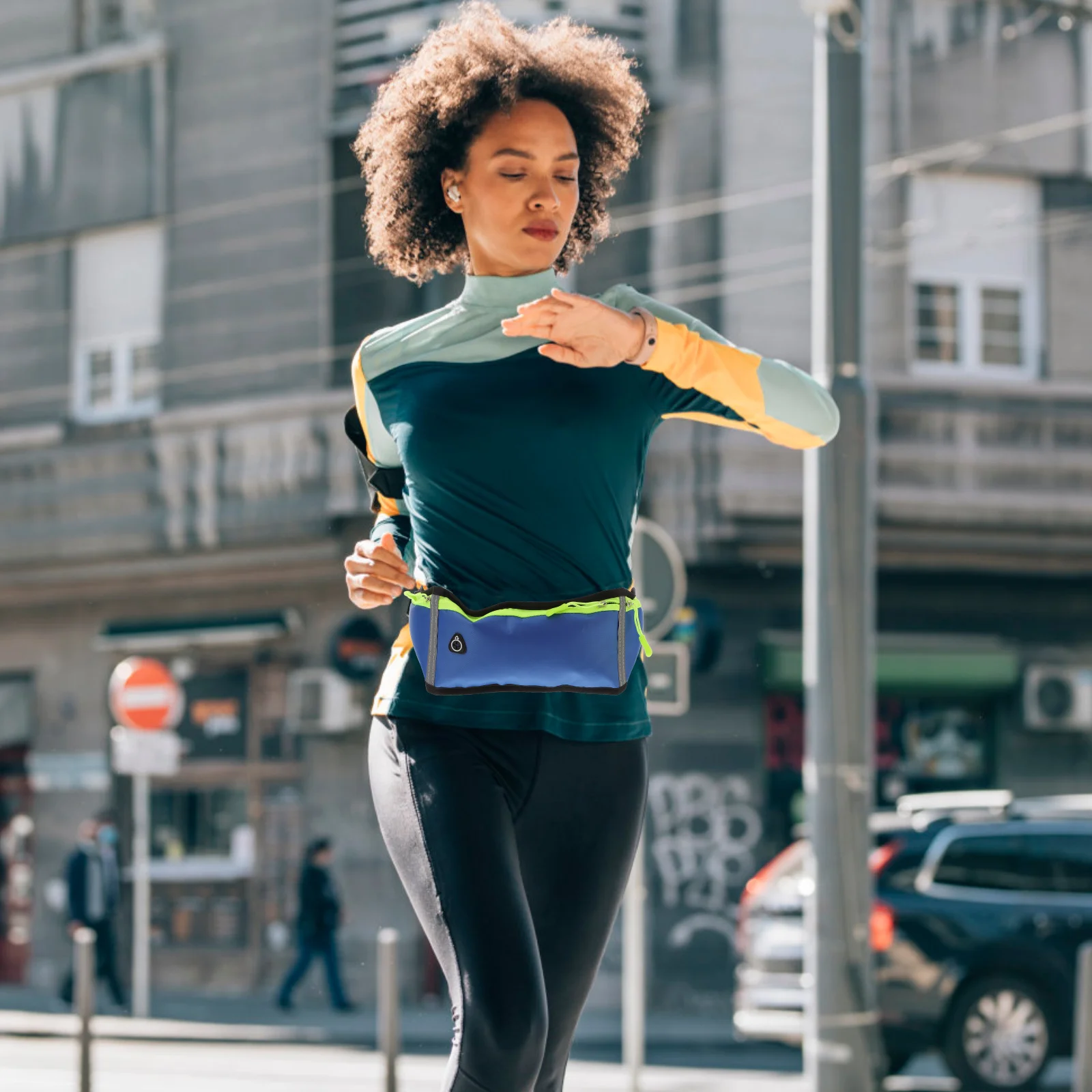 

Тонкая водонепроницаемая поясная сумка для бега, регулируемая дышащая спортивная сумка для телефона, ключей, карт, поясная сумка для уличного использования