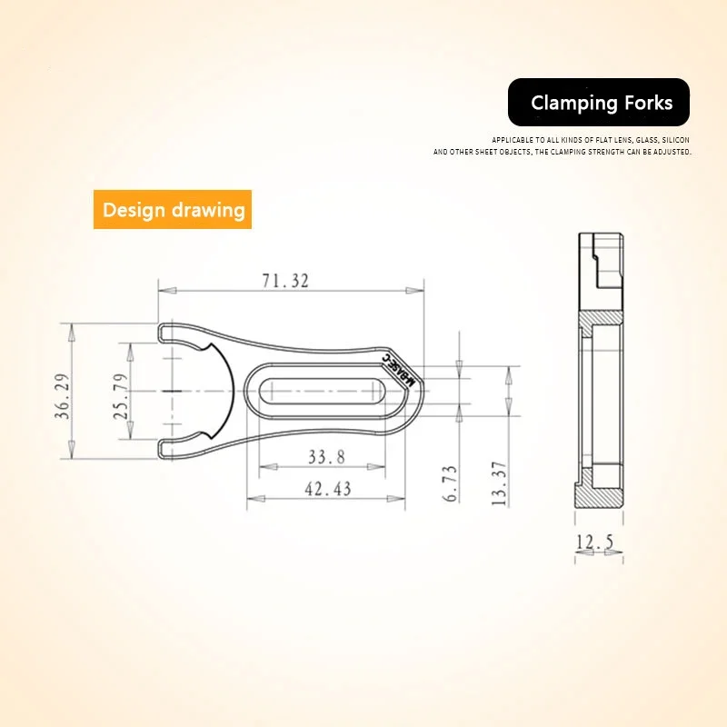 Optische Experiment Basis Breadboard Befestigung Komponenten Edelstahl Spann Gabeln