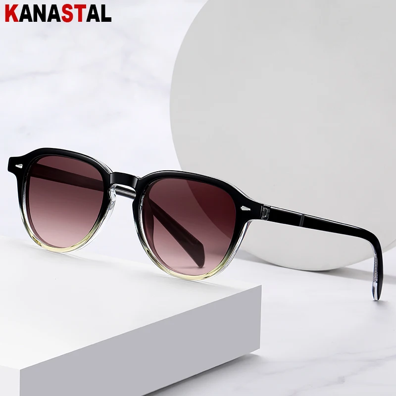 

Men Women Sunglasses Polarized UV400 Retro Sunscreen Sun Glasses TR Fiber Acetate Eyeglasses Frame Driving Travel Shade Eyewear