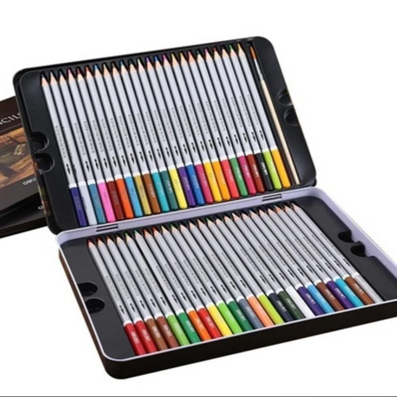 Lápis Aquarela para Crianças, Caneta Desenho, Conjunto de arte para crianças, Pintura e esboço, Kit de aquarela, 24 cores, 36 cores, 48 cores