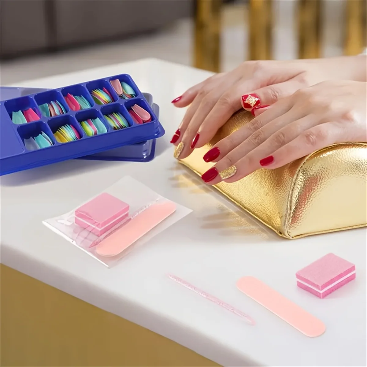 10pcs Nail Care Kit: Mini Files, Buffers & Sticks - Perfect for Jewelry Polishing & Manicures