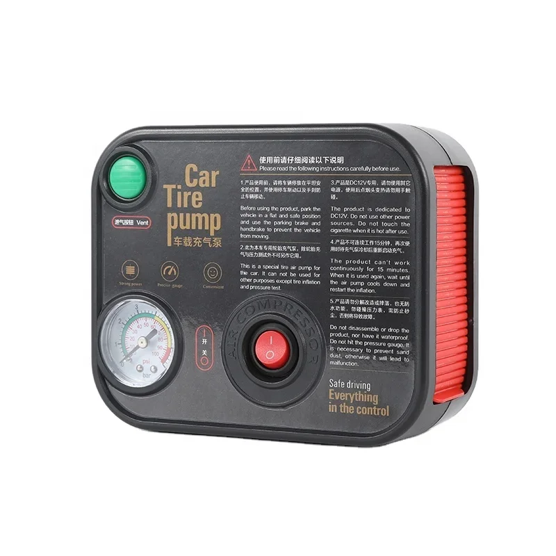 

DC 12v Mini Car Tyre Electric Portable Air inflator/deflator Pump for car