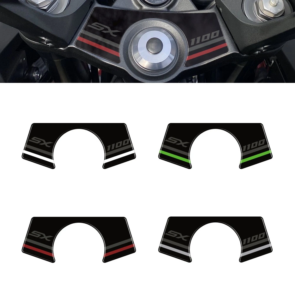 

For KAWASAKI NINJA 1100SX NINJA1100SX 2025 Motorcycle 3D Gel Top Yoke Protector 3D Gel Protection Guard Stickers