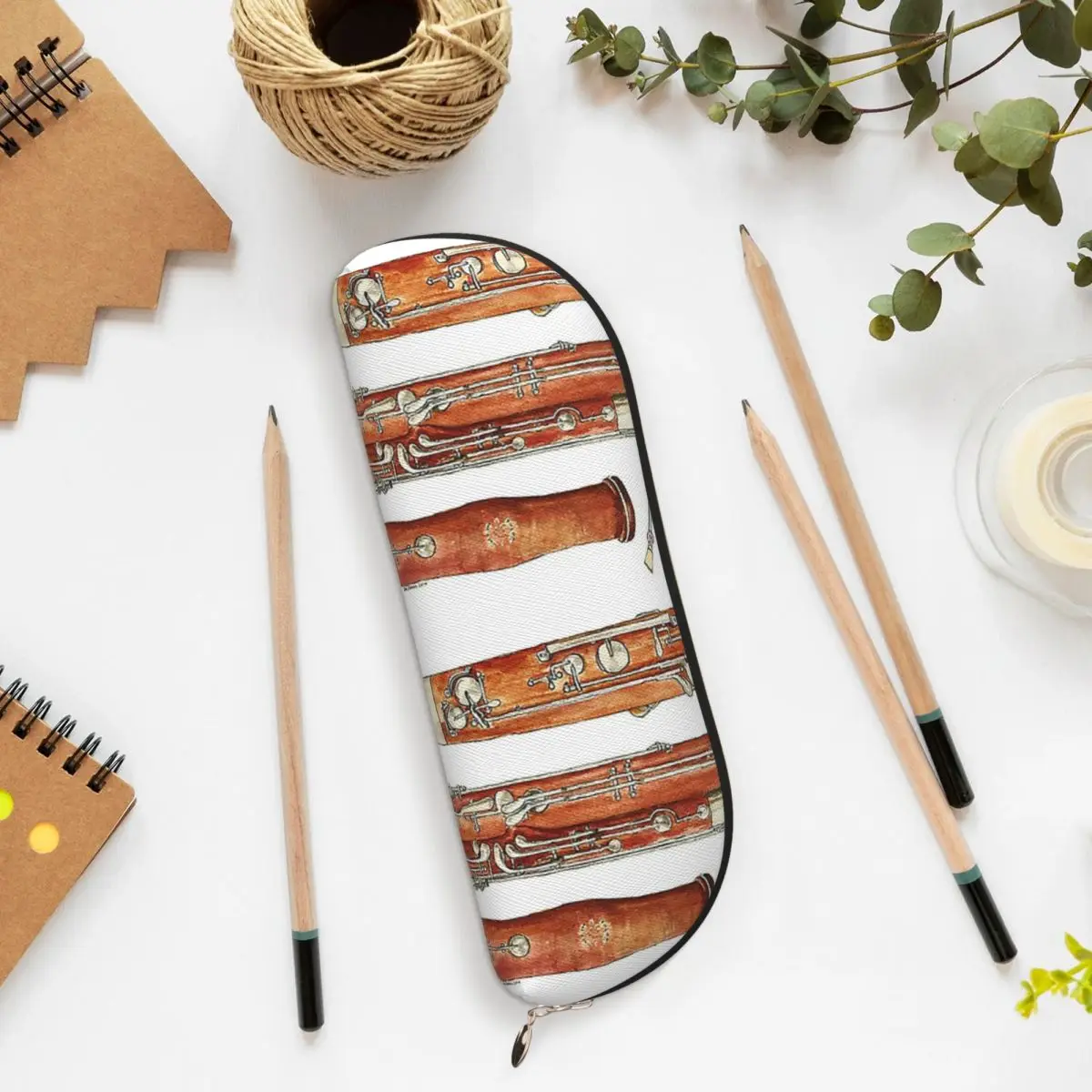 

The Bassoon Pencil Cases Pencil Pouch Storage Stationery Supplies Large Capacity Pen Box Pencil Bag for Boys Girls School