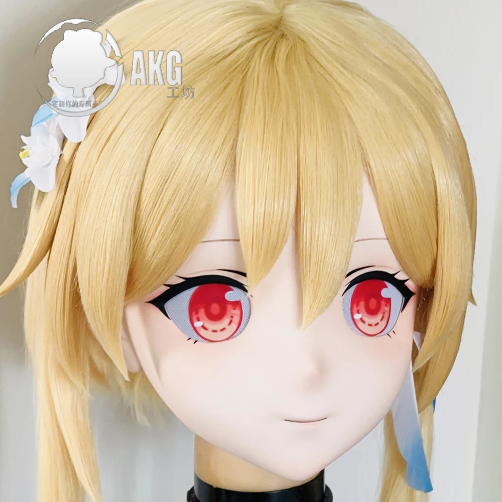 

(AL213)Customize Character Crossdressing Female/Girl Resin Full/Half Head With Lock Anime Cosplay Japanese Animego Kigurumi Mask