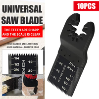 10Pcs 35/45/65mm Universal Saw Blade Multi Function HCS Oscillating Cutter Blades For Woodworking DIY Renovator Power Tools