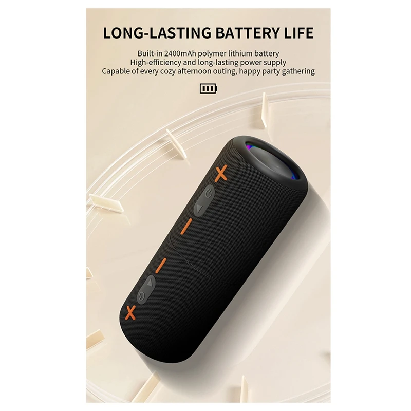 

S10 Съемный Bluetooth-динамик Портативный динамик IPX6 Водонепроницаемый подходящий штанга Цветной световой эффект-A22U